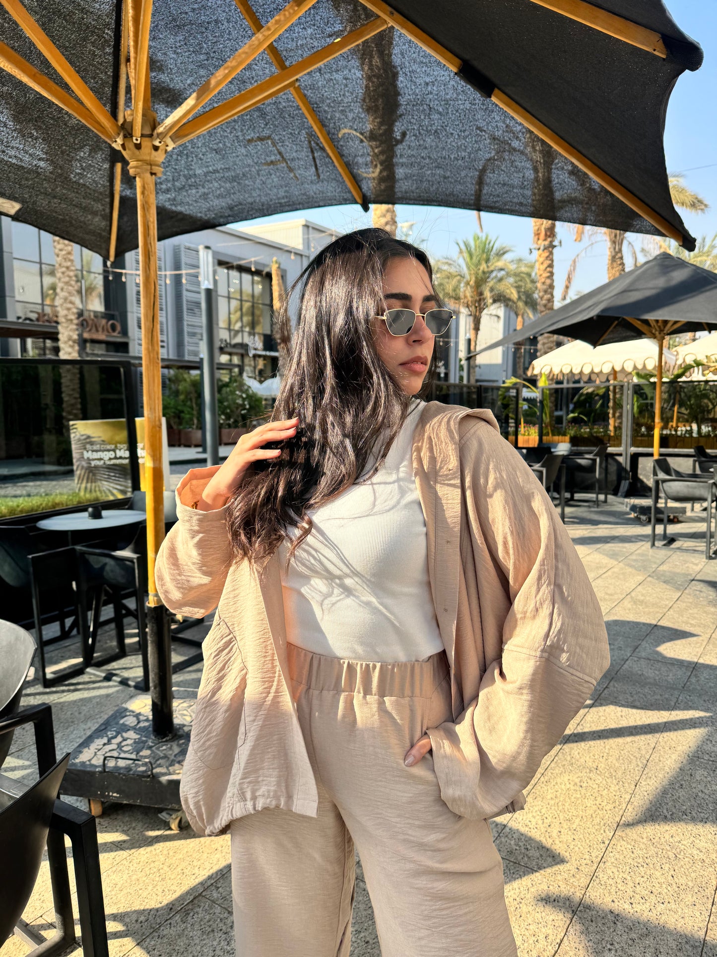 Beige Relaxed Co-ord Set