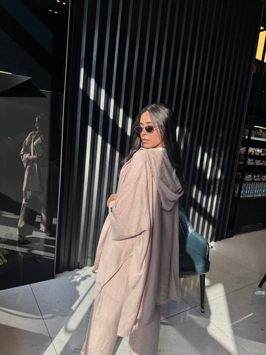 Beige Co-ord Set with Flowy Top